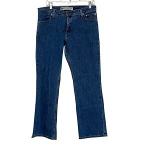 Harley-Davidson‎ Jeans Womens 12 Petite Blue Straight Leg Stretch 99113-11VP